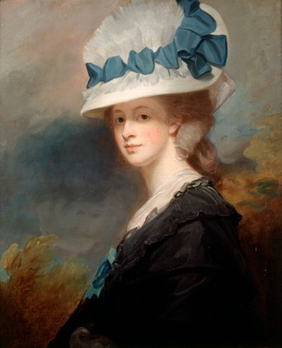 "Mrs Musters" (Sophia Catherine Heywood) 1779-80 (öljy kankaalle) tekijältä George Romney
