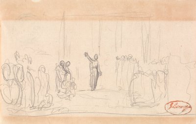Mahdollisesti väkijoukko ennen profeettatarta tekijältä George Romney