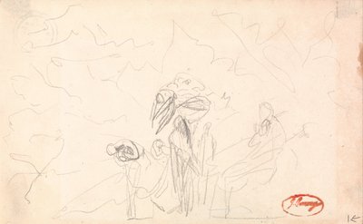 Mahdollisesti hahmoryhmä, jossa on lentäviä hahmoja. tekijältä George Romney