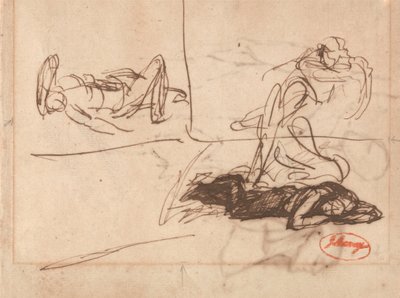 Makuuasennossa olevat hahmot tekijältä George Romney