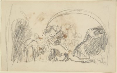Luonnos Howardin vankilavierailuista tekijältä George Romney