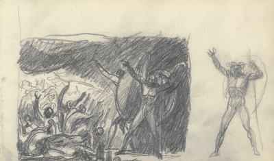 Luonnoskirjan piirustus tekijältä George Romney