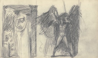 Luonnoskirjan piirustus tekijältä George Romney