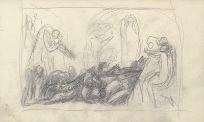 Luonnoskirjan piirustus tekijältä George Romney