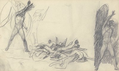 Piirustuskirjan piirros tekijältä George Romney