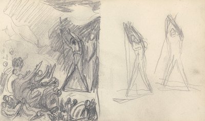 Piirustuskirjan piirros tekijältä George Romney