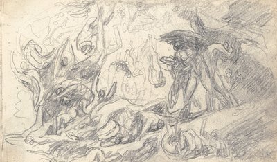 Piirustuskirjan piirros tekijältä George Romney
