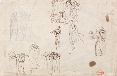 Luonnoksia "Susannan syytös" varten tekijältä George Romney