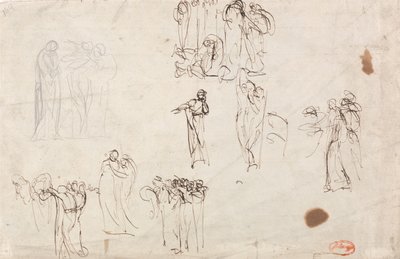 Luonnoksia teokseen ”Susannan syytös” tekijältä George Romney