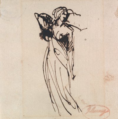 Seisova naishahmo tekijältä George Romney