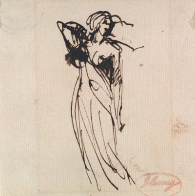 Seisova naishahmo tekijältä George Romney