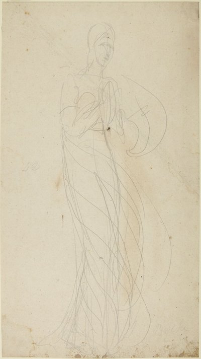 Seisova naishahmo tekijältä George Romney