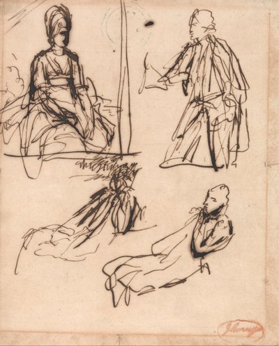 Tutkimuksia miehen ja naisen muotokuvia varten tekijältä George Romney