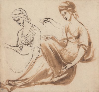 Istuvan naisen tutkimukset tekijältä George Romney