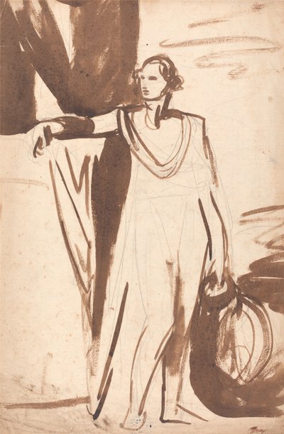 Luonnos George Spencerin, Marlboroughin neljännen herttuan, muotokuvaksi tekijältä George Romney