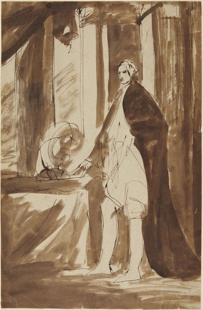 Luonnos miehen muotokuvaksi tekijältä George Romney