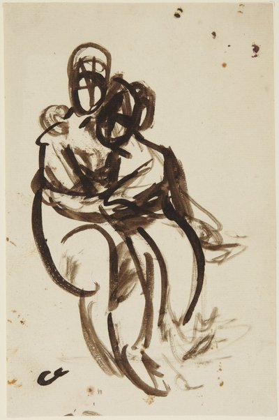 Milnerin sisarusten muotokuvan luonnos tekijältä George Romney