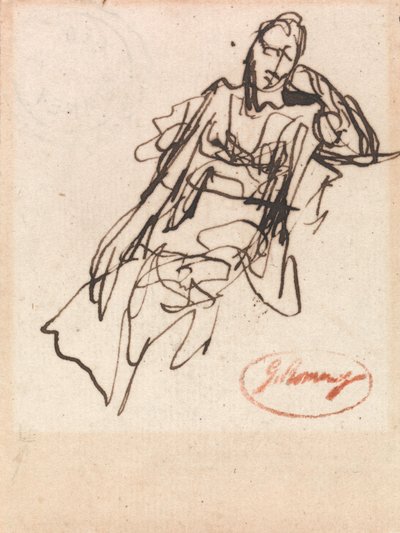 Tutkimus istuvasta naisesta tekijältä George Romney