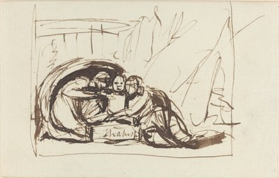 Komedian ja tragedian hoitama Shakespeare-lapsi tekijältä George Romney