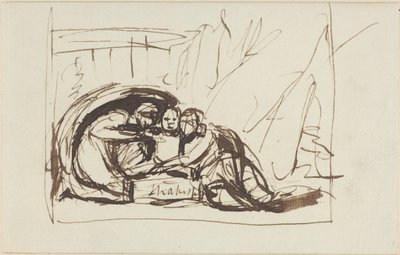 Komedia ja tragedia kasvattavat pientä Shakespearea tekijältä George Romney