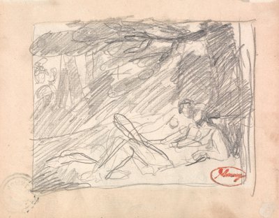 Kaksi rakastavaista maisemassa tekijältä George Romney