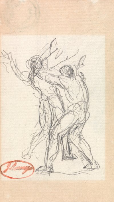 Kaksi miestä tappelee tekijältä George Romney