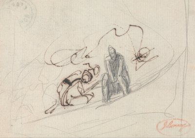 Kaksi istuvaa hahmoa tekijältä George Romney