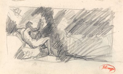 Tuntemattoman hahmon luonnos tekijältä George Romney