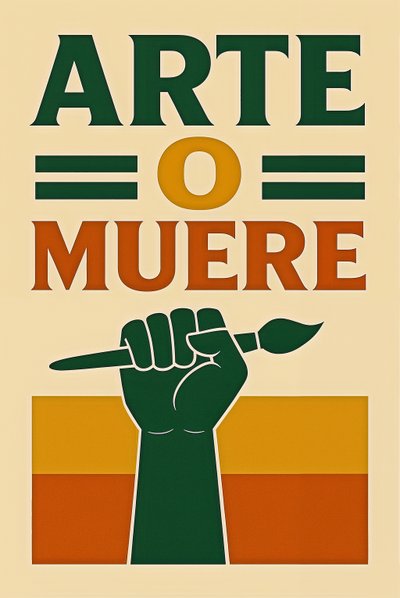 Art or Die - Espanjalainen altto, 2024 (akryyli kankaalle) tekijältä George Rosaly