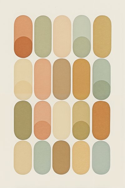 Emotional Grid, 2025 (akryyli kankaalle) tekijältä George Rosaly