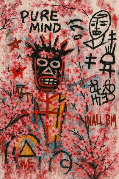 Healing Eyes, 2025 (akryyli kankaalle) tekijältä George Rosaly