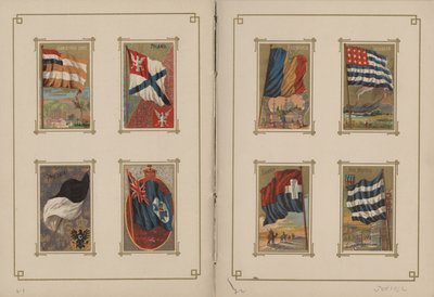 Kaikkien kansakuntien ja Amerikan yhdysvaltojen liput - sivut 21 ja 22, 1887 tekijältä George S. and Sons Harris