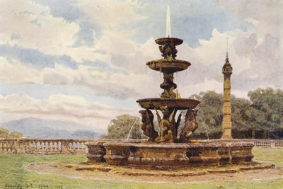 Italialaiset puutarhat: Villa Mondragone (värilitro) tekijältä George Samuel Elgood