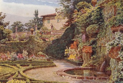 Italialaiset puutarhat: Villa Palmieri (värilitra): Palazzo Parterresta, Villa Palmieri (värilitra) tekijältä George Samuel Elgood