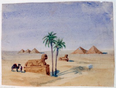Sfinksi ja pyramidit, Giza II, 1820-1876 tekijältä George Sand