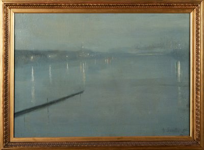 Dordrecht, Alankomaat, yöllä tekijältä George Sauter