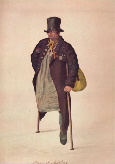 Piirretty Salisburyssa, c1800 tekijältä George Scharf