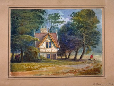 Näkymä majasta Hyde Parkissa Lontoossa, 1826. tekijältä George Shepheard