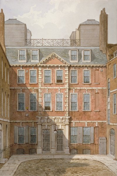 Beaufort Buildings, Strand, Westminster, Lontoo, c1810 tekijältä George Shepherd