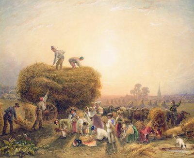 Heinänteko, 1832 (wc paperilla) tekijältä George Shepherd