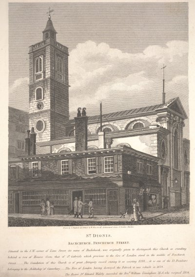 St. Dionis, Backchurch, Fenchurch Street, kaiverrus William Wise tekijältä George Shepherd