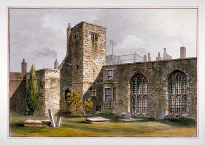 Näkymä Savoy-kappelille, Savoyn palatsi, Westminster, 1819 tekijältä George Shepherd