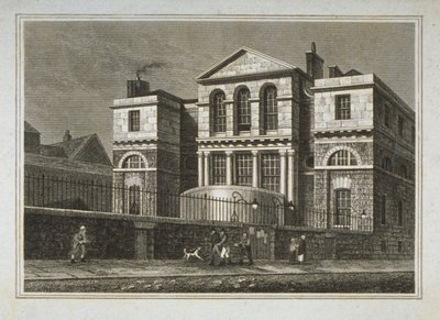 Näkymä Old Baileyn istuntosaliin, Old Bailey, 1812 tekijältä George Shepherd