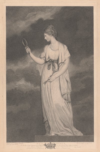 Kappelin länsiikkuna, New College Oxford: Hyveet - Varovaisuus tekijältä George Siegmund Facius