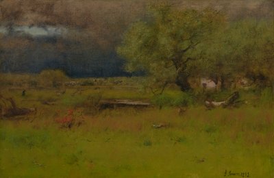 Myrsky ohi 1892 (Öljy kankaalle) tekijältä George Snr. Inness