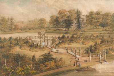 Suunnittelu Cowley Manorille, Gloucestershire tekijältä George Somers Clarke