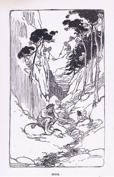 Sinis, George Allenin ja Unwinin julkaisemasta The Heroesista 1929 (värilitho) tekijältä George Soper