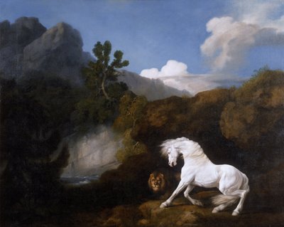 Leijonan pelkäämä hevonen tekijältä George Stubbs
