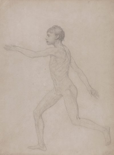 Ihmishahmo, sivuttaisnäkymä (alustava luonnos taulukon VIII lopulliselle tutkimukselle) tekijältä George Stubbs