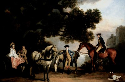 Milbanken ja Melbournen perheet tekijältä George Stubbs